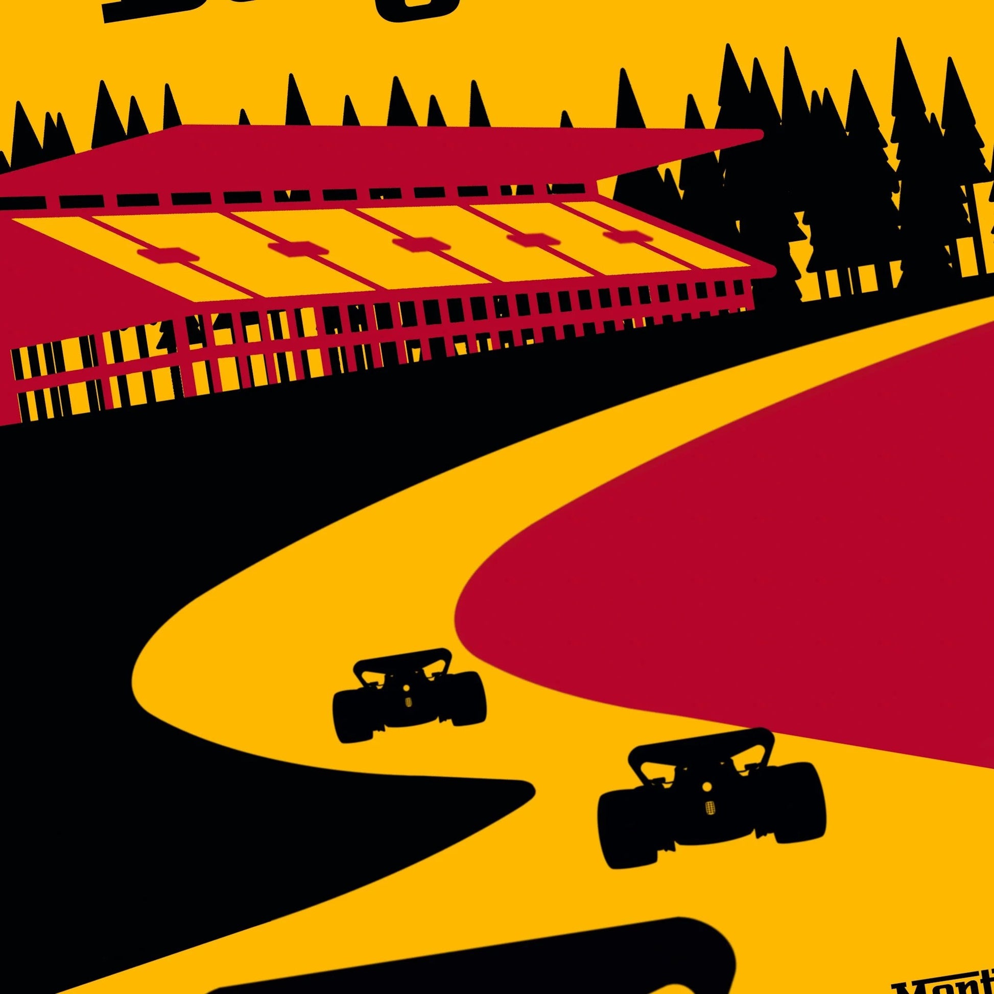 Lámina Gran Premio de Bélgica - Montdebó