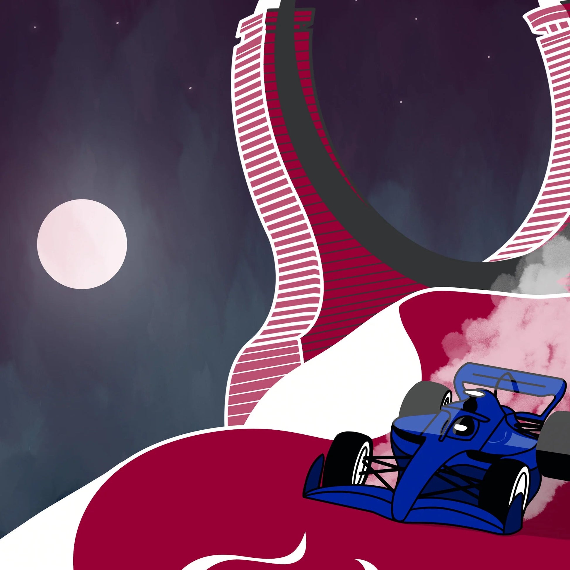 Lámina Gran Premio de Qatar - Montdebó