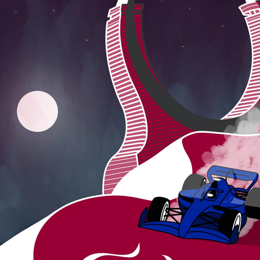 Lámina Gran Premio de Qatar - Montdebó