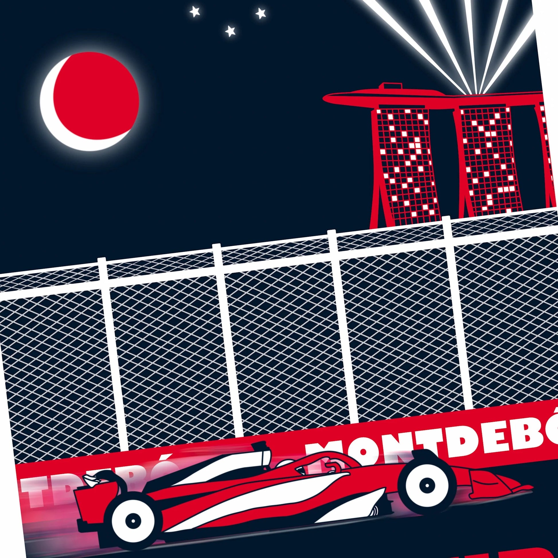 Lámina Gran Premio de Singapur - Montdebó