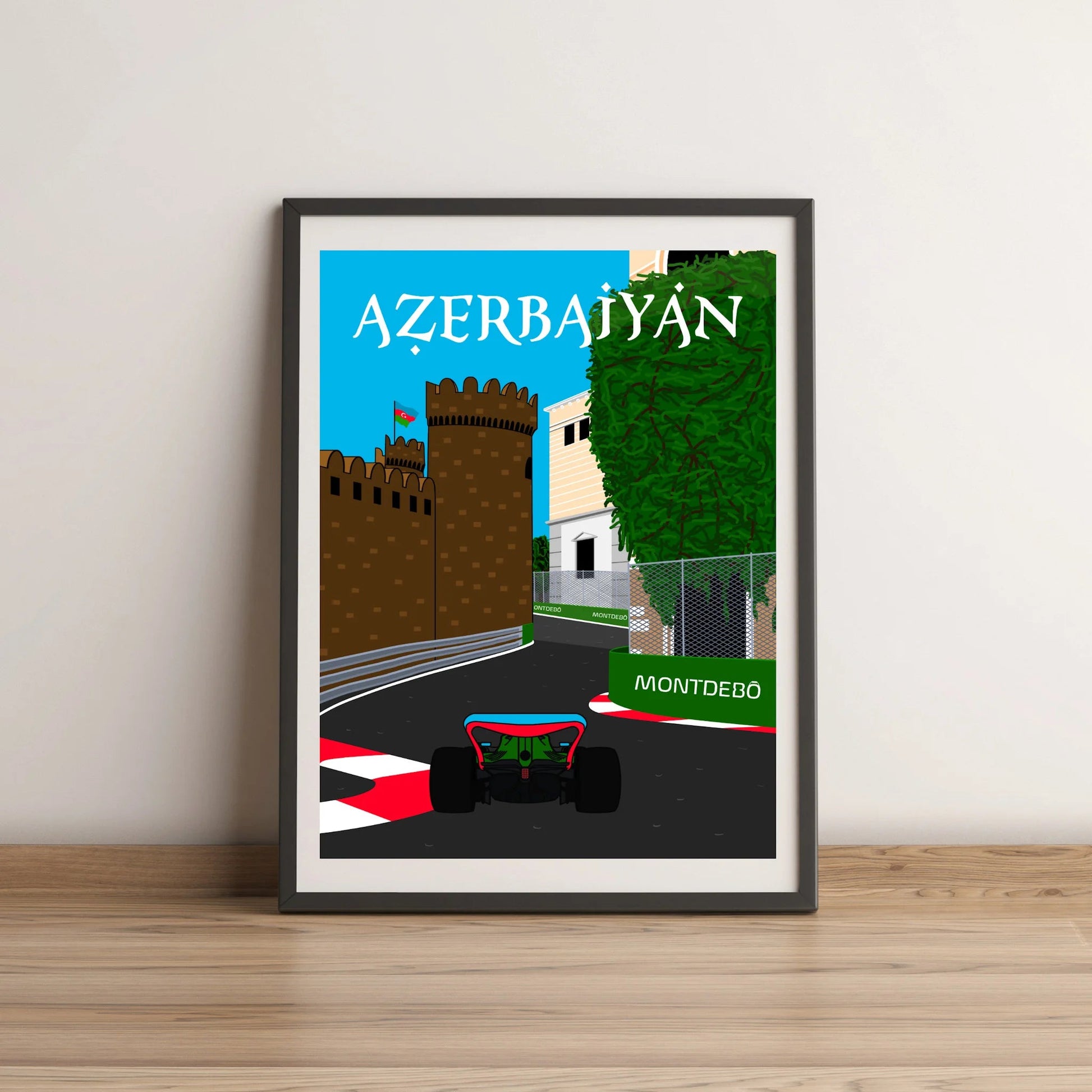 Lámina Gran Premio de Azerbaiyán - Montdebó