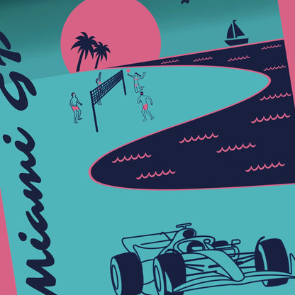 Lámina Gran Premio de Miami - Montdebó