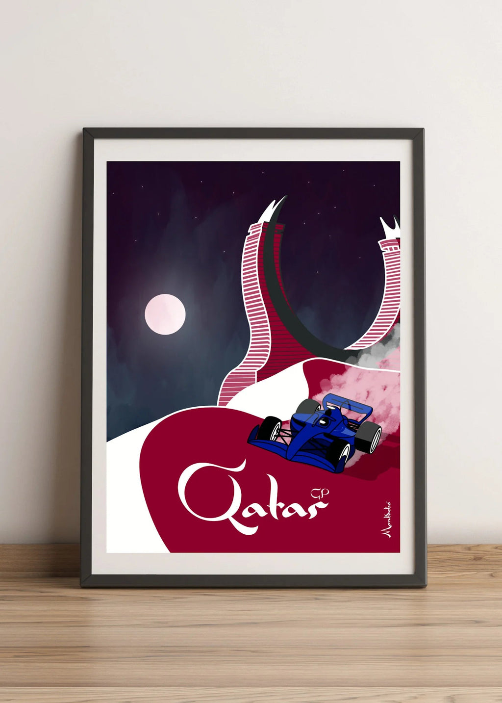 Lámina Gran Premio de Qatar - Montdebó