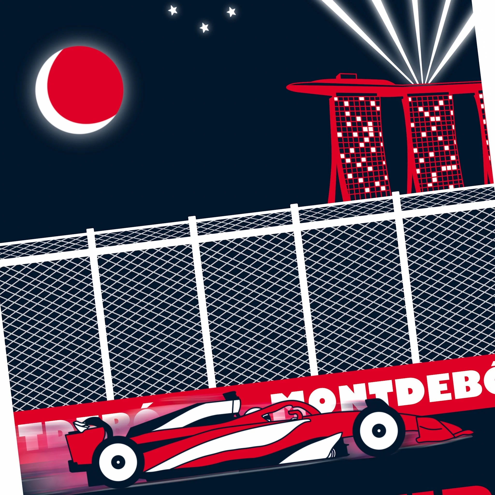 Lámina Gran Premio de Singapur - Montdebó