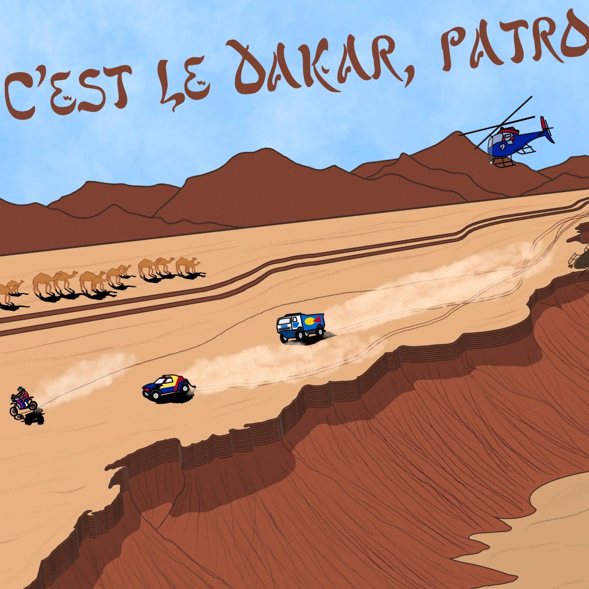 Lámina Rally Dakar - Montdebó