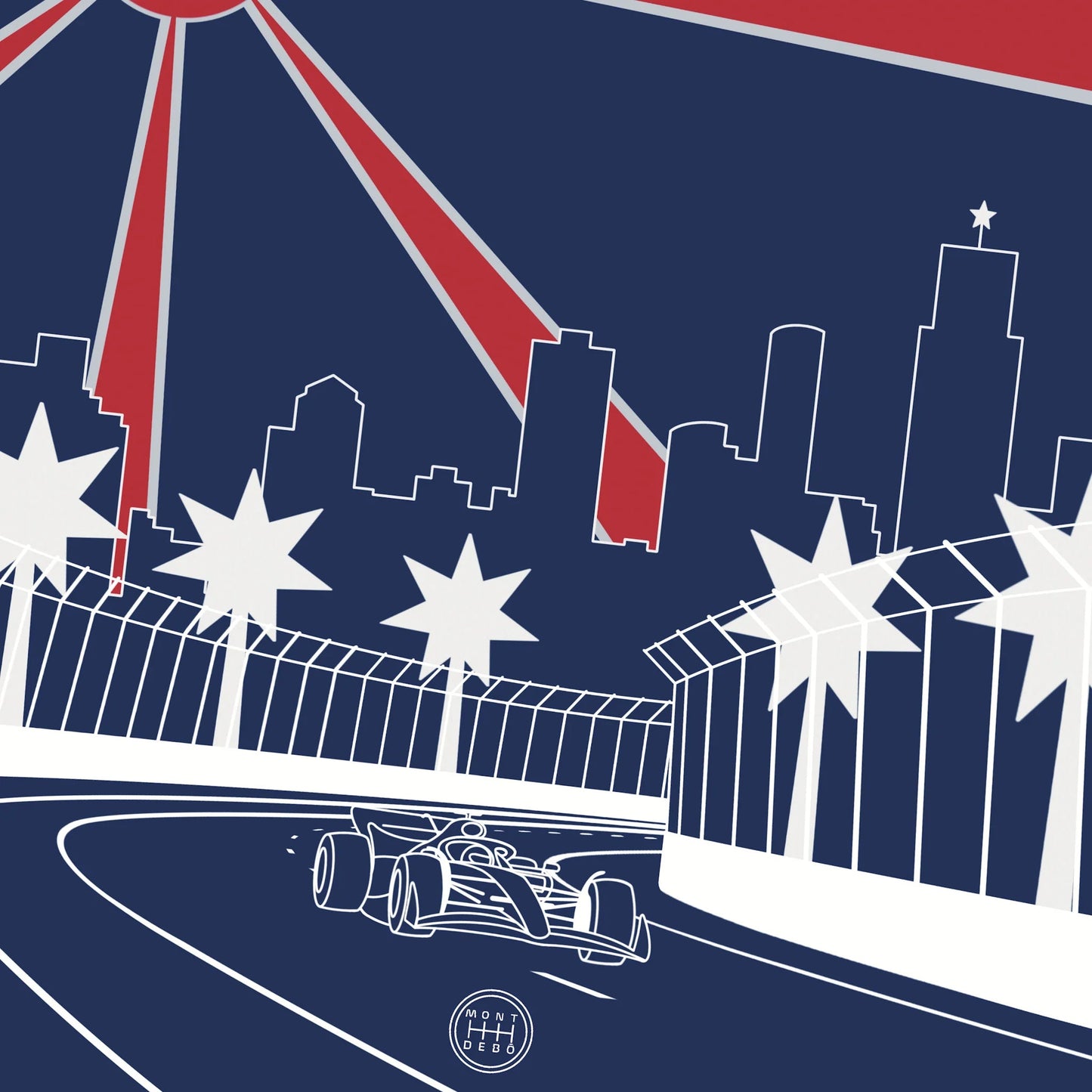 Lámina Gran Premio de Australia - Montdebó
